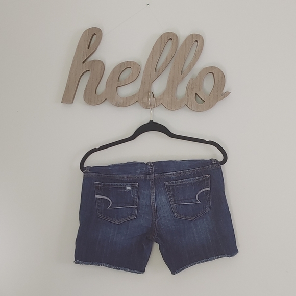 AEO Distressed Jean Bermuda Shorts (2) - Picture 2 of 4
